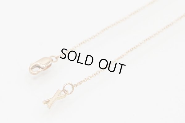 ティファニー　750PG アトラスX クローズドインターロッキングネックレス 5.70g　留め具外したイメージ