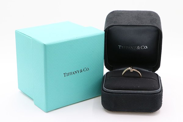 ティファニー　750PG Tワン ダイアイリリング 3.80g　箱
