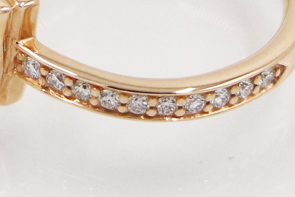 ティファニー　750PG Tワン ダイアイリリング 3.80g　拡大