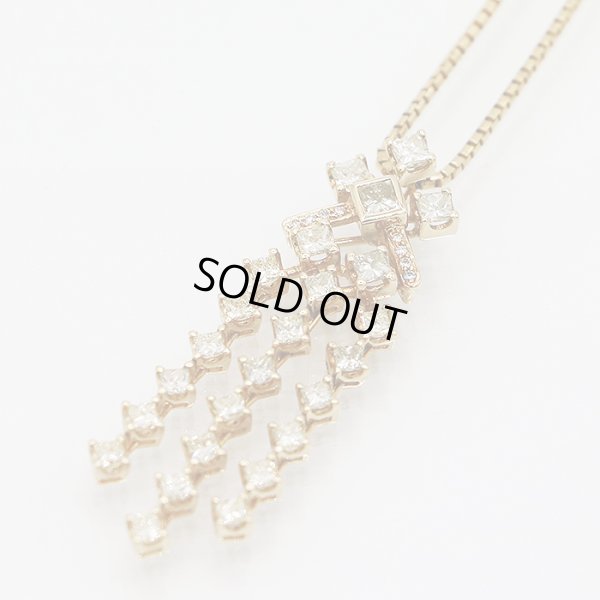 天空　K18 ダイアイリペンダントネックレス 2.91ct 0.06ct 14.00g