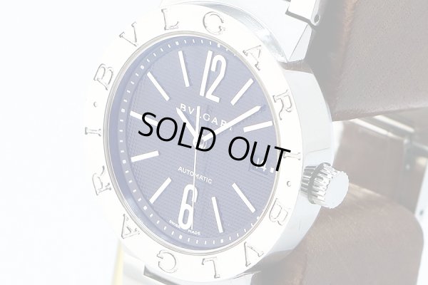 ブルガリ　ブルガリブルガリ　ＢＢ３８ＳＳ　黒文字盤　サイド拡大