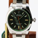 ロレックス　１１６４００ＧＶ　ミルガウス　黒文字盤　グリーンガラス