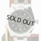 ロレックス　１１６４００ＧＶ　ミルガウス　黒文字盤　グリーンガラス