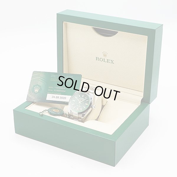 ロレックス　１１６４００ＧＶ　ミルガウス　黒文字盤　グリーンガラス　箱