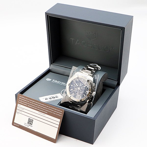 タグホイヤー　アクアレーサー　クロノグラフ　ＣＡＹ１１１０　黒文字盤　箱・保証書