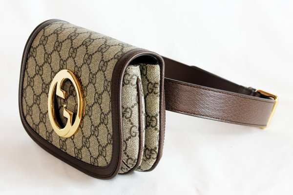 グッチ　ブロンディ ベルトバック 703807 525040 ベージュ／ブラウン　サイド