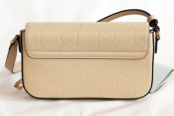グッチ　GGスーパーミニ ショルダーバック 772794 2149 ベージュ　裏面