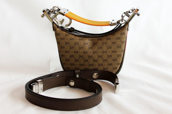 グッチ　アタッシェミニショルダーバック 718512 525040 ブラウン　ストラップ