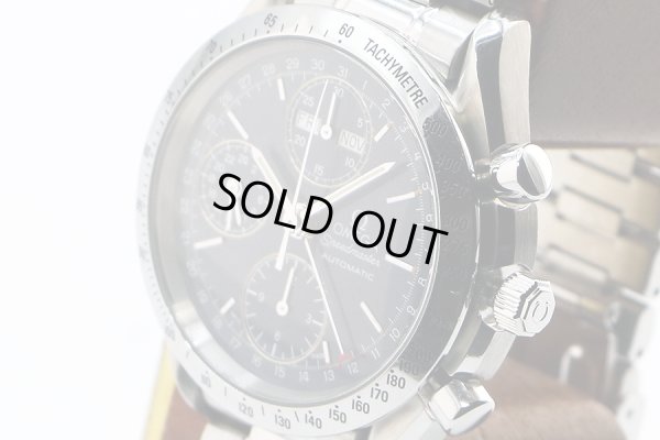 オメガ　スピードマスター　デイデイト　３５２１．８０　青文字盤　サイド拡大