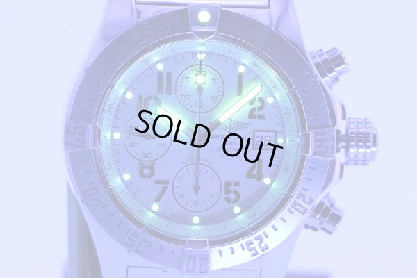 ブライトリング　アベンジャー　スカイランド　Ａ１３３８０　銀文字盤　ライト