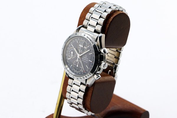 オメガ　スピードマスター　デイデイト　３５２１．８０　青文字盤　サイド