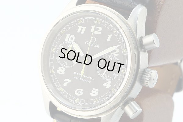 オメガ　ダイナミック　クロノグラフ　５２４０．５０　黒文字盤　サイド拡大