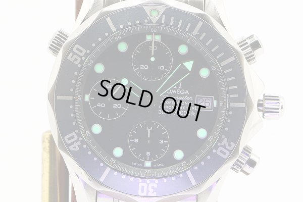 オメガ　シーマスタープロ　クロノグラフ　２５９９．８０　紺文字盤　ライト
