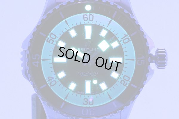 ブライトリング　スーパーオーシャン４６　Ａ１７３７８　黒／白文字盤　ライト