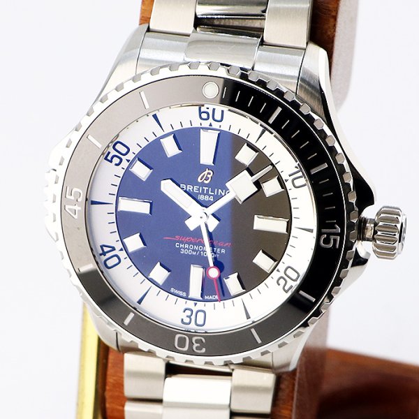 ブライトリング　スーパーオーシャン４６　Ａ１７３７８　黒／白文字盤