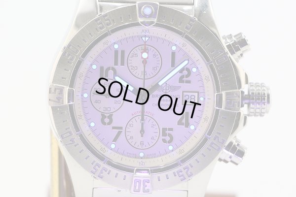 ブライトリング　アベンジャー　スカイランド　Ａ１３３８０　銀文字盤　ライト