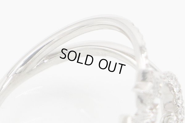 スタージュエリー　PT950 ダイアイリリング 0.23ct 5.10g　刻印(2)