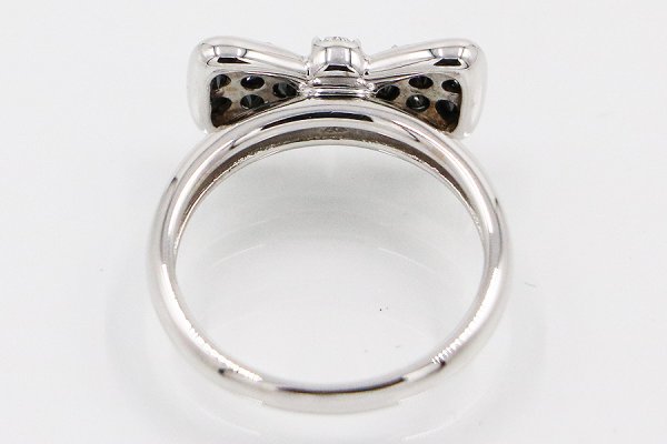 ポンテヴェキオ　K18WG ダイアイリリング 0.52ct 4.00g　内側