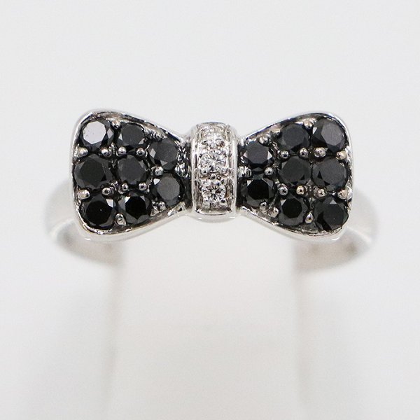 ポンテヴェキオ　K18WG ダイアイリリング 0.52ct 4.00g