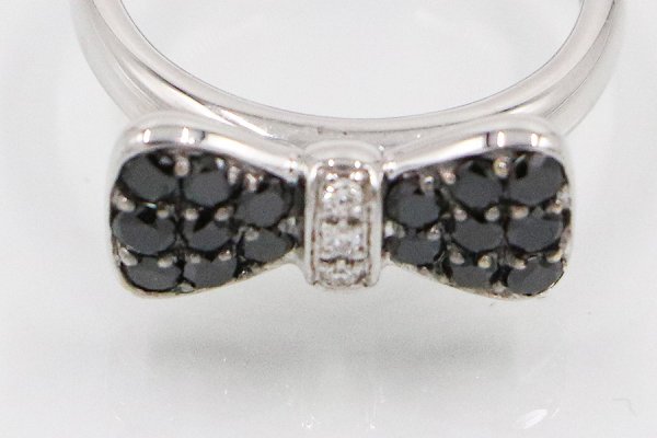 ポンテヴェキオ　K18WG ダイアイリリング 0.52ct 4.00g　拡大