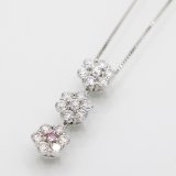PT900/850 ダイアイリペンダントネックレス 0.077ct 1.46ct 6.20g