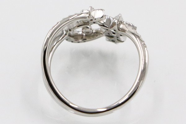 スタージュエリー　PT950 ダイアイリリング 0.23ct 5.10g　内側