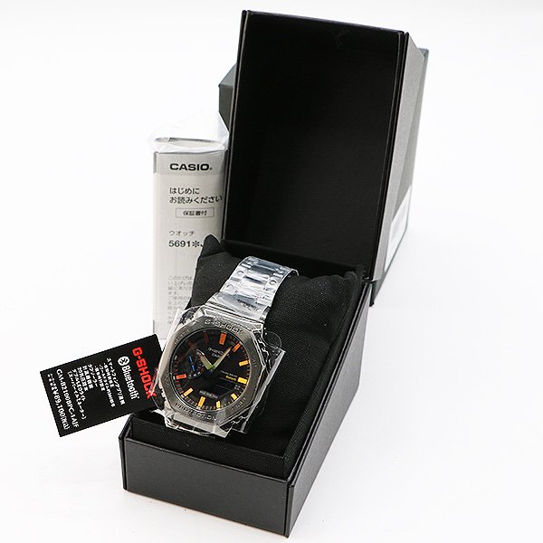 カシオ　Ｇショック　ＧＭ－Ｂ２１００ＢＰＣ　黒文字盤　レインボーインデックス　箱・保証書