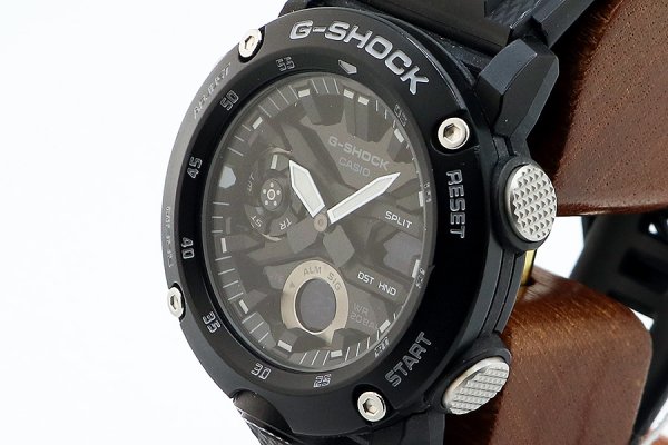 カシオ　Ｇショック　ＧＡ－２０００Ｓ―１ＡＪＦ　デジアナ黒文字盤　サイド拡大