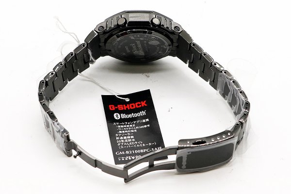 カシオ　Ｇショック　ＧＭ－Ｂ２１００ＢＰＣ　黒文字盤　レインボーインデックス　ブレス