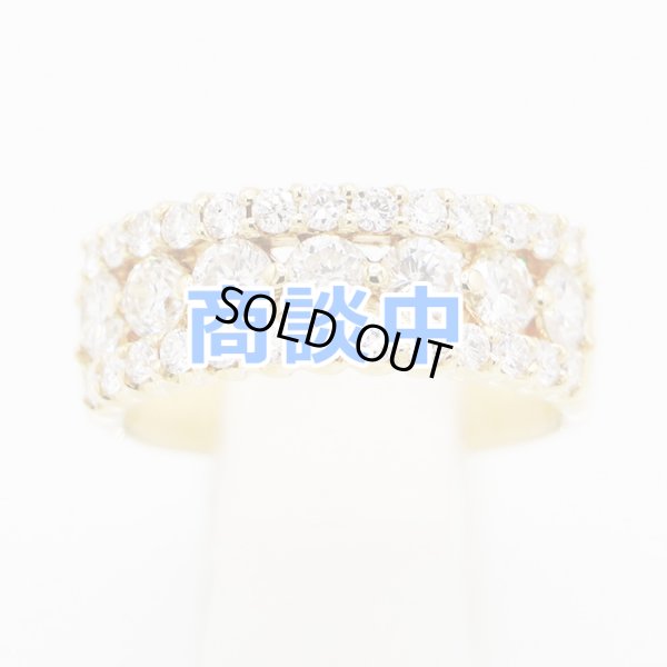 画像1: K18 ダイアイリリング 1.80ct 8.50g