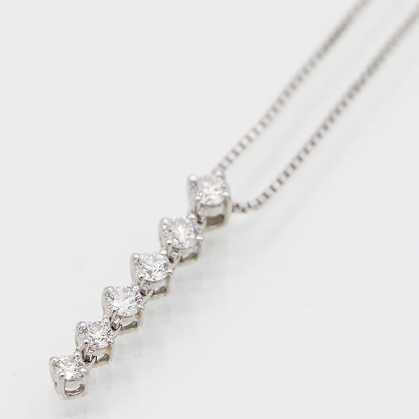 タサキ　PT900/850 ダイアイリペンダントネックレス 0.55ct 5.30g