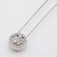 タサキ　K18WG ダイアイリペンダントネックレス 0.24ct 3.80g