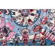 エルメス　KACHINAS カレ ウォッシュ90 071823S RD/BLEU JEAN/ROSE VIF　拡大(2)