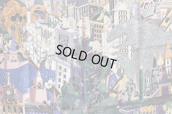 エルメス　ANIMAPOLIS カレ90 003275S NA/BLEU/GRIS/VIEUX RO　拡大