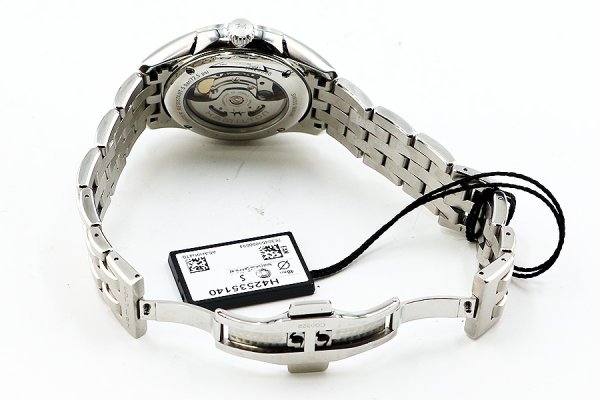 ハミルトン　ジャズマスター　Ｈ４２５３５０　紺文字盤　ローマンインデックス　ブレス