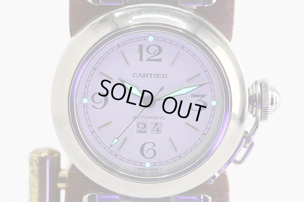 カルティエ　パシャＣ　ビックデイト　Ｗ３１０４４Ｍ７　白文字盤　ライト