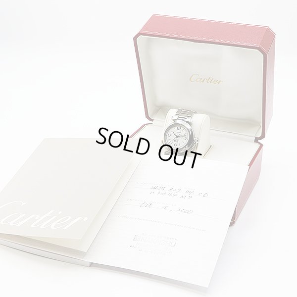 カルティエ　パシャＣ　ビックデイト　Ｗ３１０４４Ｍ７　白文字盤　箱・保証書