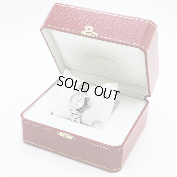 カルティエ　ミスパシャ　２９７３　ピンク文字盤　箱・修理証明書