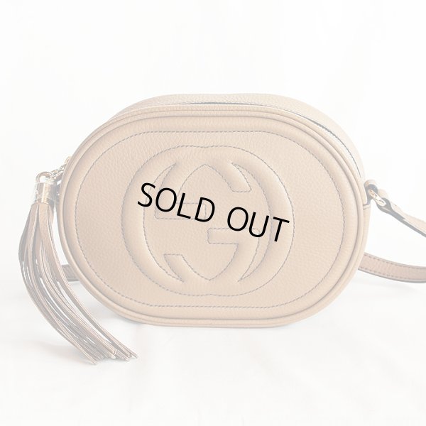 グッチ　ソーホー インターロッキングG タッセルショルダーバック 747779 213317 ベージュ