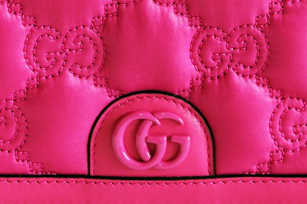 グッチ　2WAYミニショルダーバック 723777 1147 ピンク　表面拡大