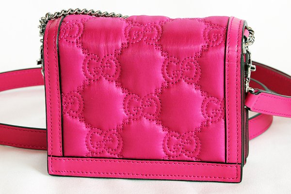 グッチ　2WAYミニショルダーバック 723777 1147 ピンク　裏面