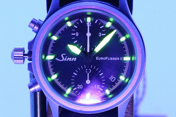 ジン　３５６　ユーロフリーガーII　黒文字盤  黄色針　ライト