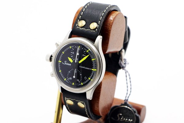 ジン　３５６　ユーロフリーガーII　黒文字盤  黄色針　サイド