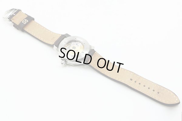 ジン　パイロットウォッチ　１０４　ＳＴ．ＳＡ　黒文字盤　革ベルト状態　裏面