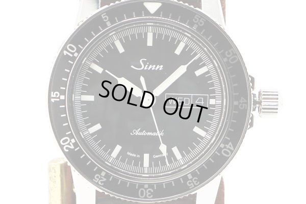 ジン　パイロットウォッチ　１０４　ＳＴ．ＳＡ　黒文字盤　表面拡大