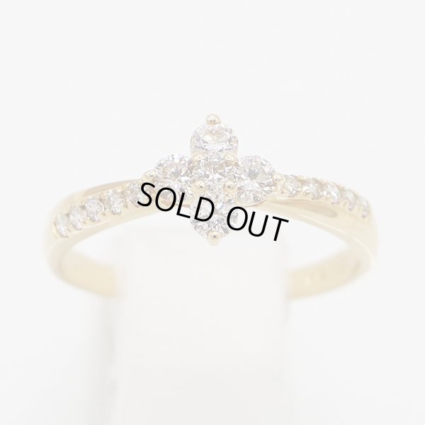 K18 ダイアイリリング 0.50ct 2.10g
