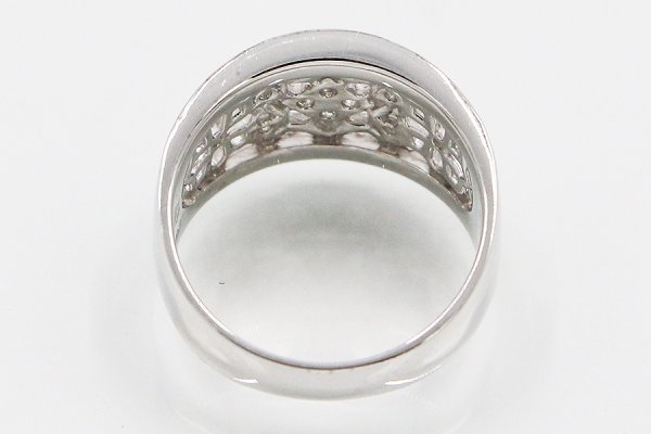 水野薫子 K18WG ダイアイリリング 0.32ct 7.00g　内側