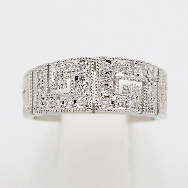 水野薫子 PT900 ダイアイリリング 0.21ct 9.20g