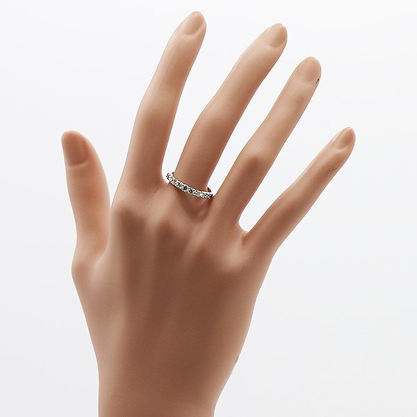 PT900 ダイアイリリング 0.50ct 2.80g　装着イメージ