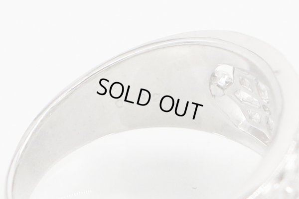 水野薫子 K18WG ダイアイリリング 0.32ct 7.00g　刻印(2)